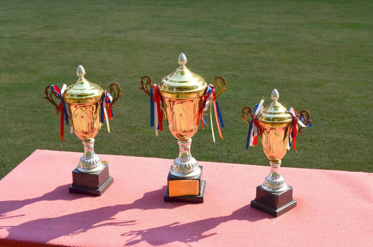 trophy, trophies, win, winner, winning, first, place, award, achievement, reward, sports, athletic, medals, trophy, trophy, trophy, trophy, trophy, reward, reward. Awards trivia by decade: how to keep dates clear